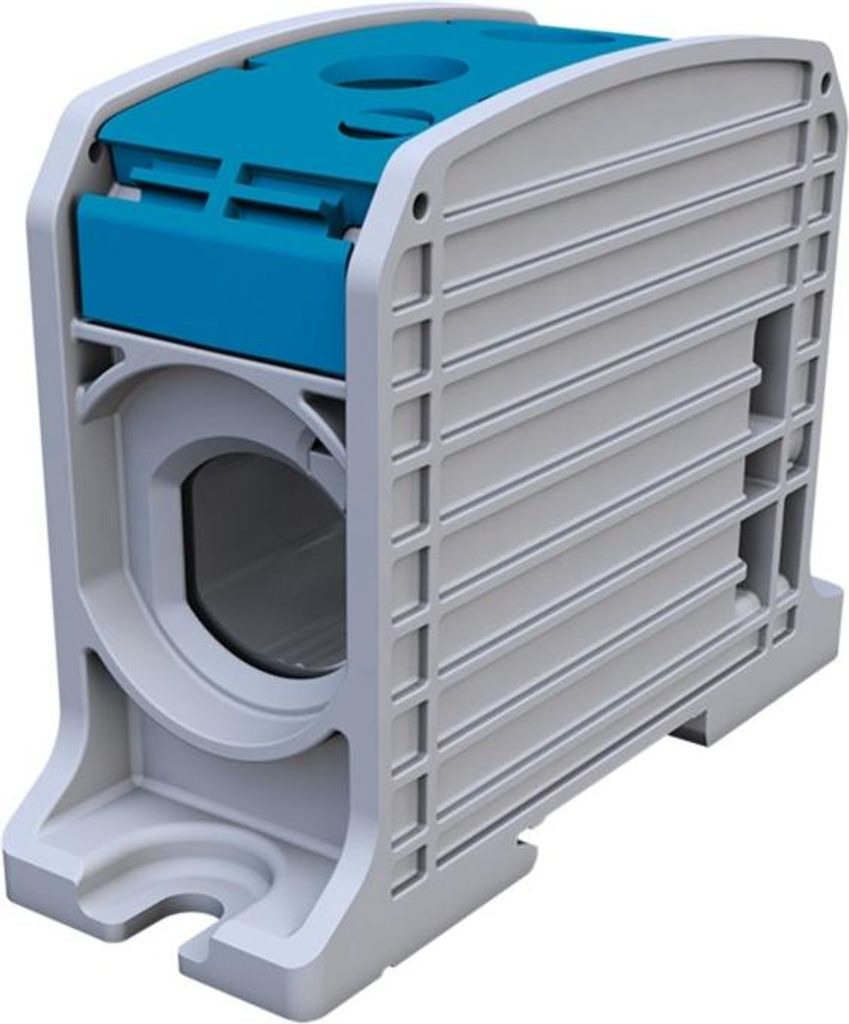 SIMBLOCK STB 185 Gewindeschienenverbinder - Al/Cu, 87810, blau