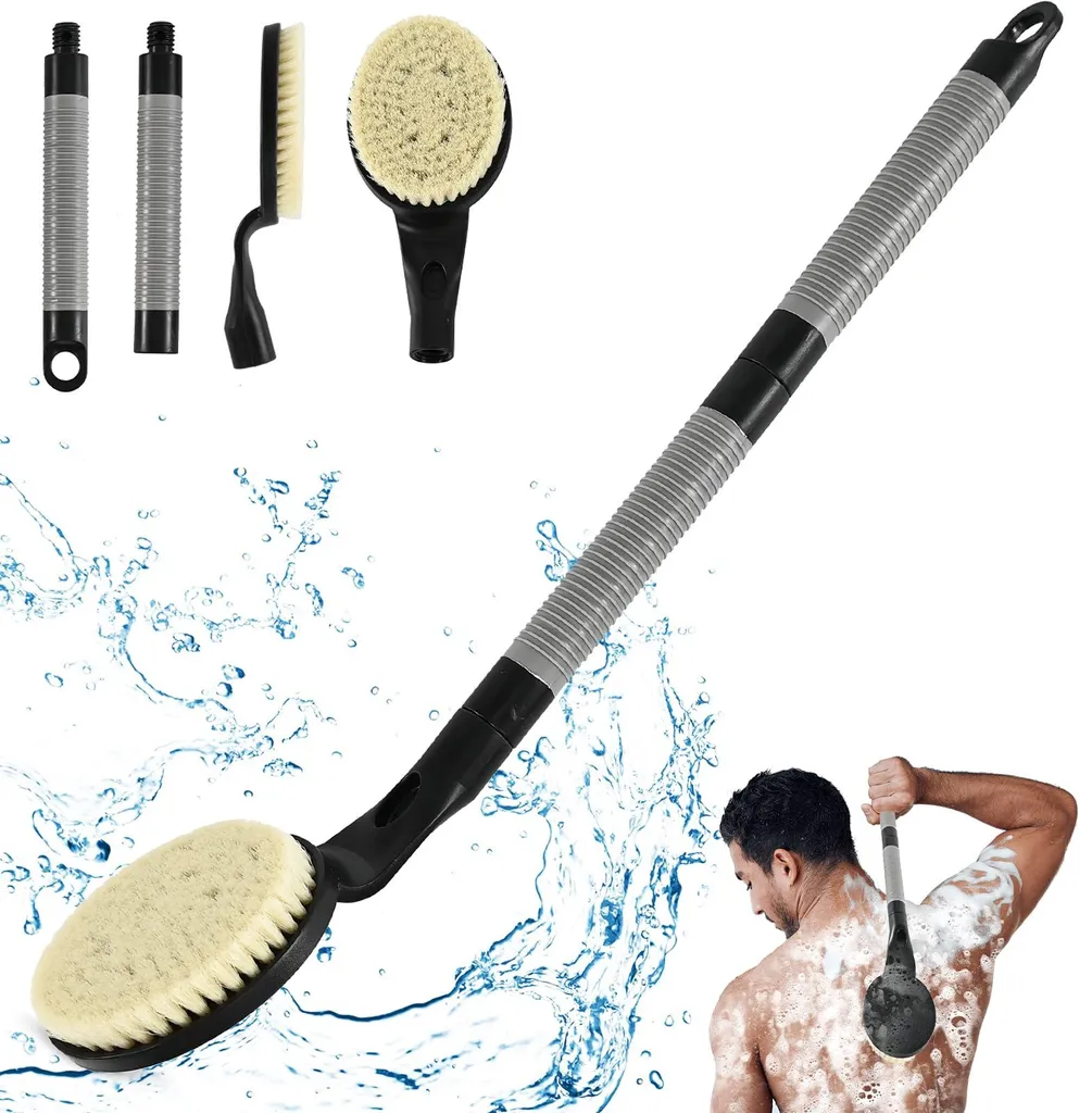 Brosse pour le dos de douche pour laver le corps sans lever les bras