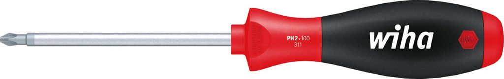 Wiha Schraubendreher SoftFinish Phillips mit Rundklinge PH2 x 300 mm