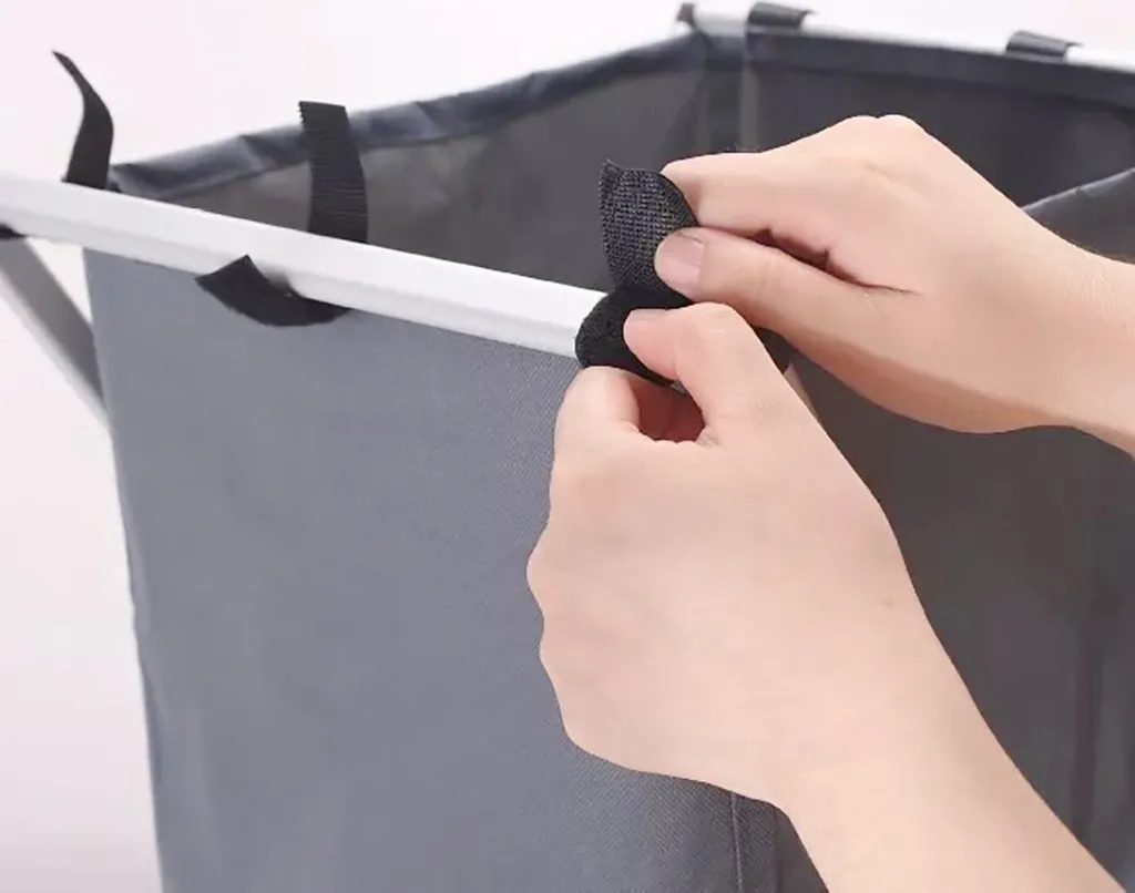 Panier à linge 1 compartiment pliable et imperméable gain de place - 8