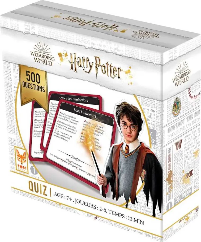 Harry Potter Quiz 500 Questions Jeu de Cartes Interactif en Français Pro