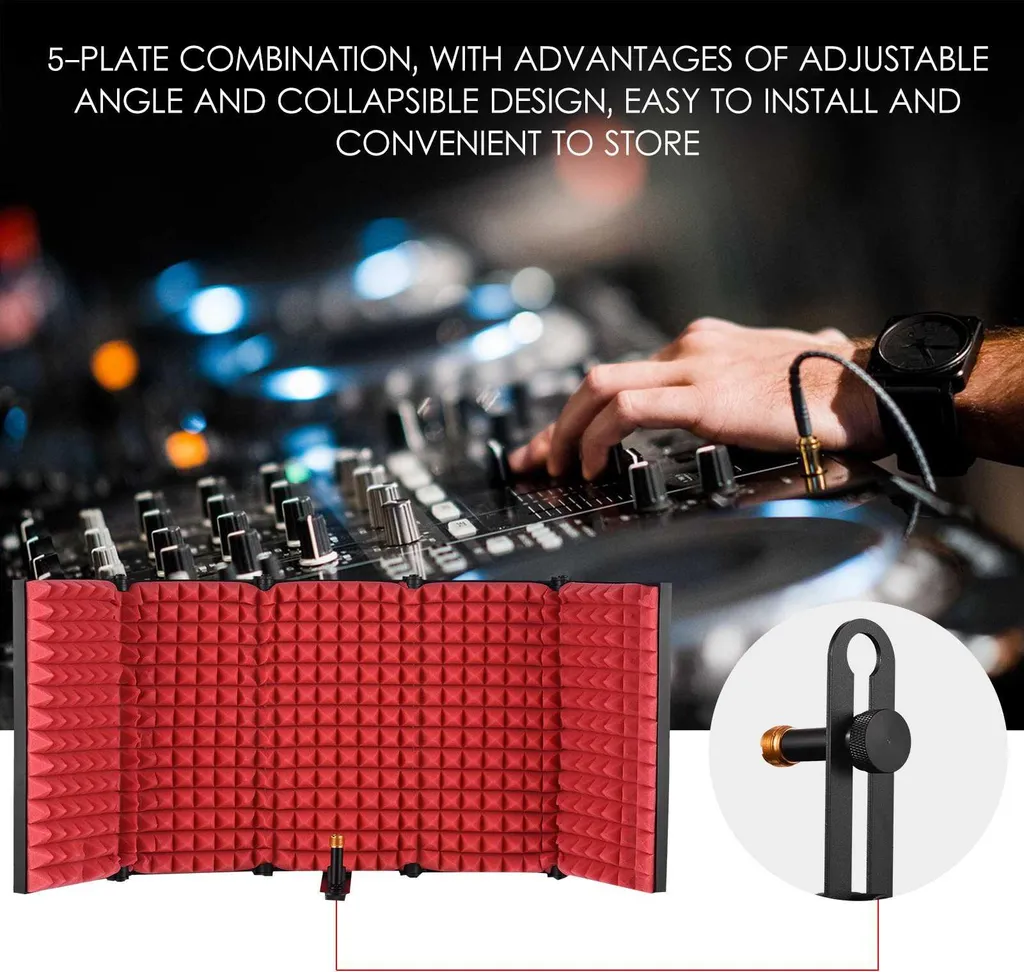 Éliminez l'écho et les bruits avec ce panneau acoustique pour micro