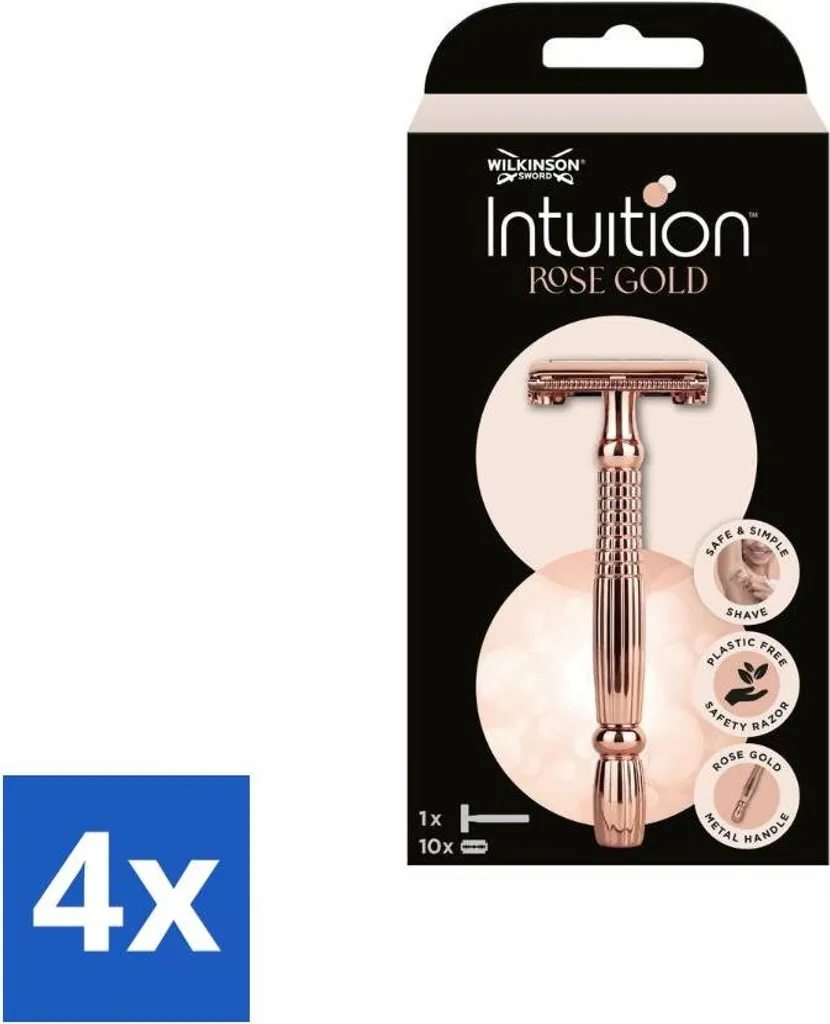 Wilkinson Sword Intuition Rose Gold Deluxe + 10 Lame - Kit Risparmio