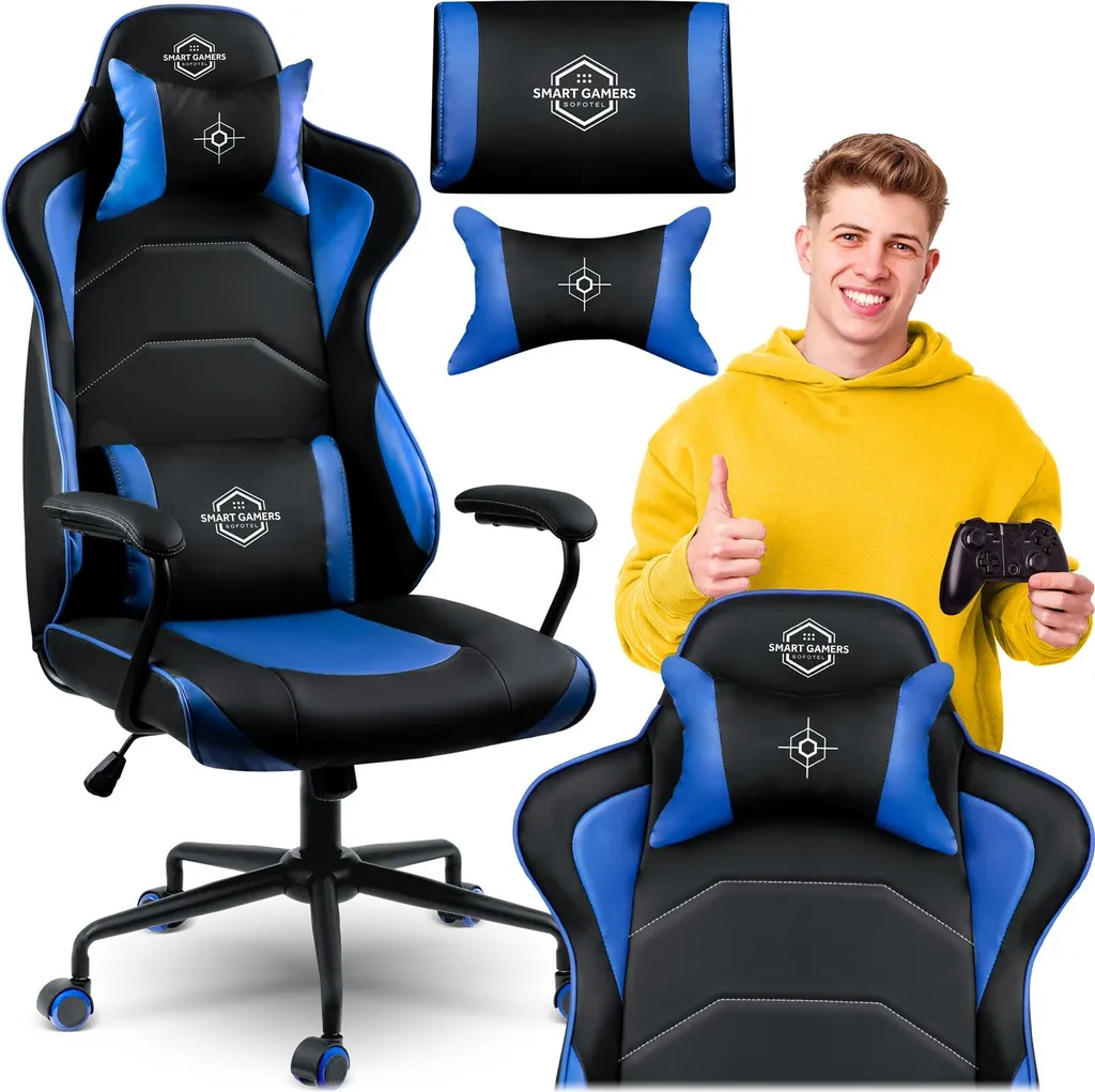 Sedia Gaming Sofotel Yasuo per Ragazzi: Ergonomia e Stile Blu e Nero 2026