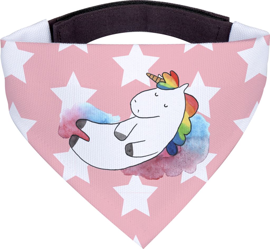 Mr. & Mrs. Panda Dreieckstuch Einhorn Wolke 7 - Rot Pastell Produktbild 