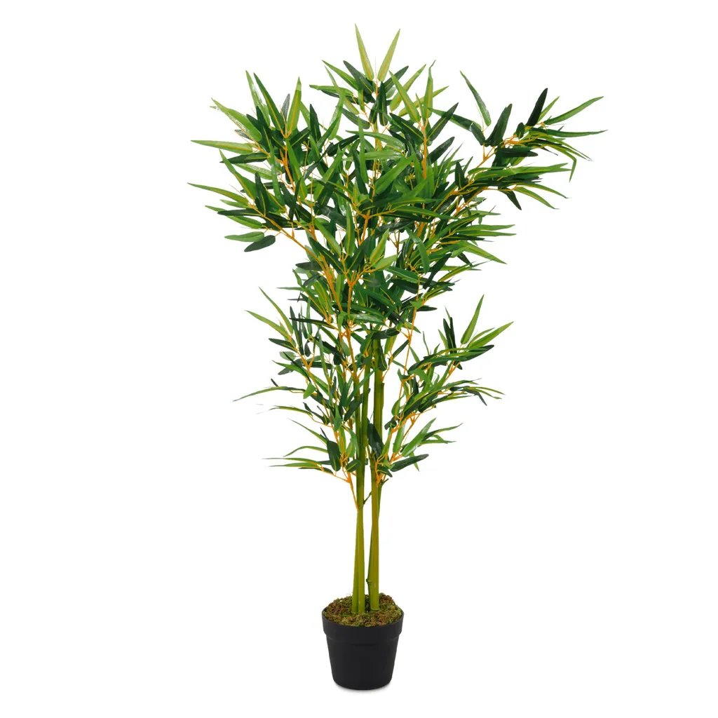 Bambou artificiel 115cm - Plus besoin d'arrosage pour une plante verte