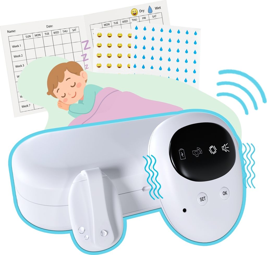 Kabelloser Bettnässer-Alarm für Jungen & Mädchen - Produktbild 