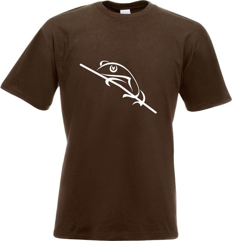 Kiwistar - T-Shirt - Chocolate - Eidechse Motiv Bedruckt Funshirt Design Print - mit Motiv Bedruckt - Funshirt Design - Sport - Freizeit - Herren - L