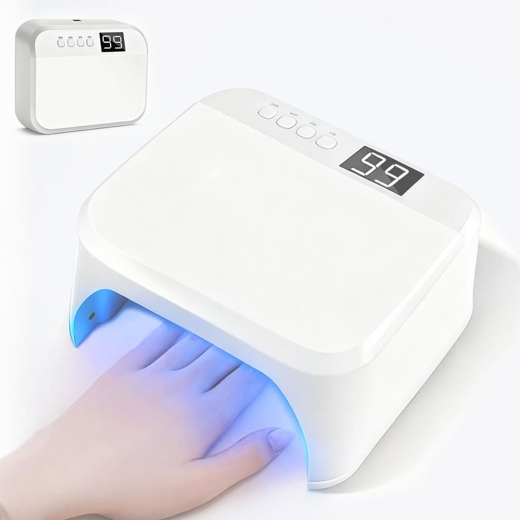 Nageltrockner LED UV Lampe für Nägel HIGH POWER LCD-Display Lichthärtungsgerät Aushärtungswerkzeug für Fingernägel Geeignet für alle Gel