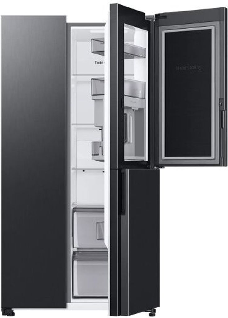 Samsung Side-by-Side, E, Premium Black Steel 178 cm, 645 l, Produktbild 