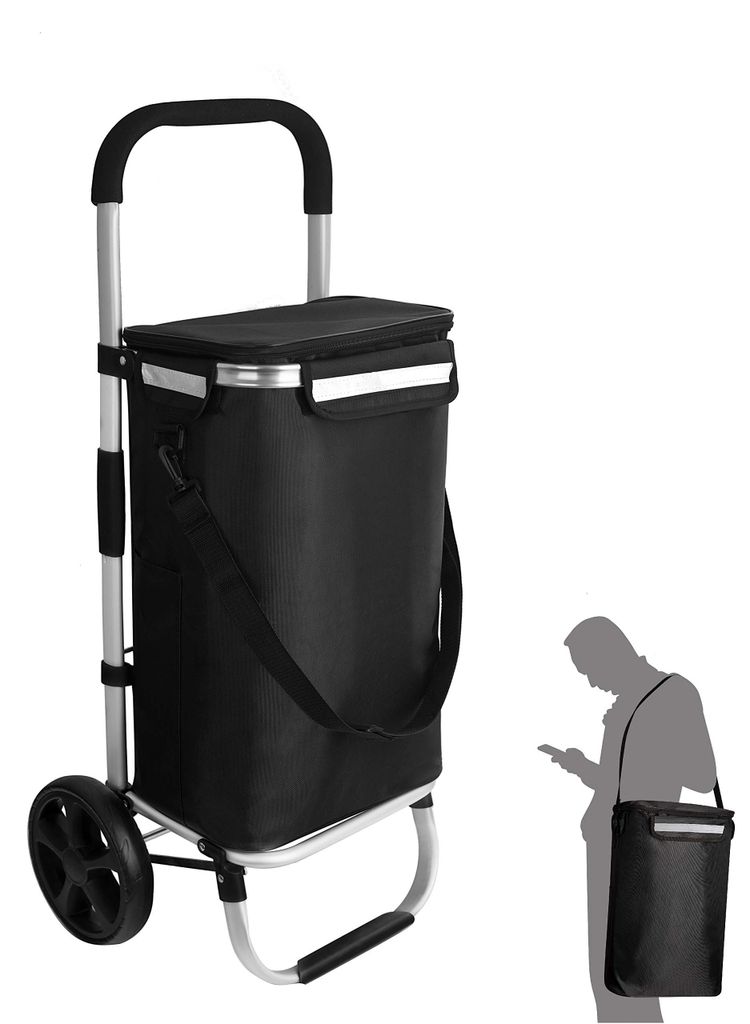 Carrello della spesa, 2 ruote, con borsa termica Immagine del prodotto 