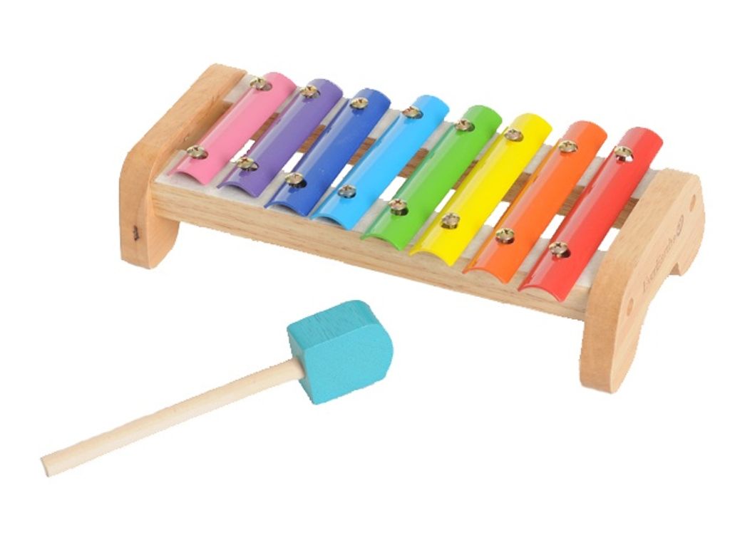 Xilofono in legno multicolore Immagine del prodotto 