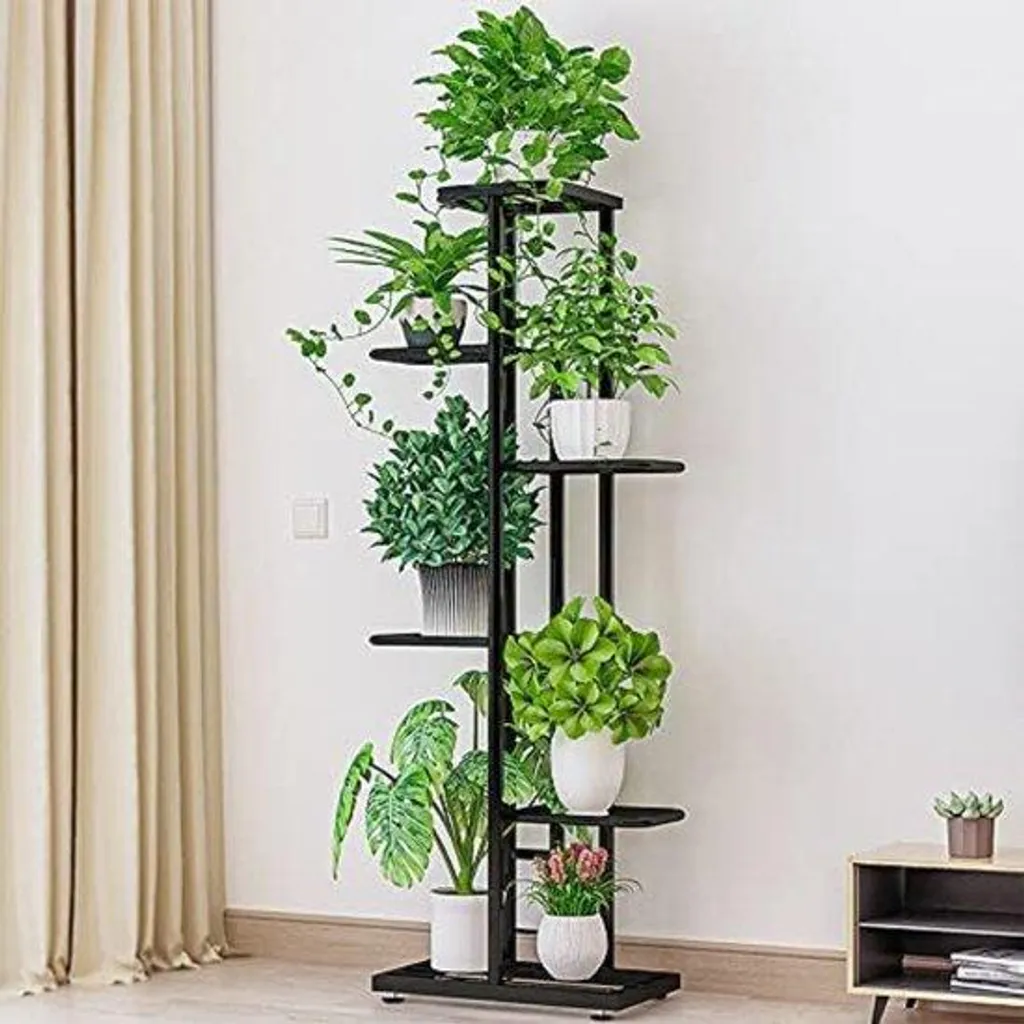 Pot de fleurs sur pied anti-taches - Grand bac marron foncé stable