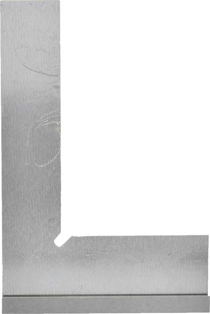 Équerre haute précision 90° en acier inoxydable 150x100mm avec support