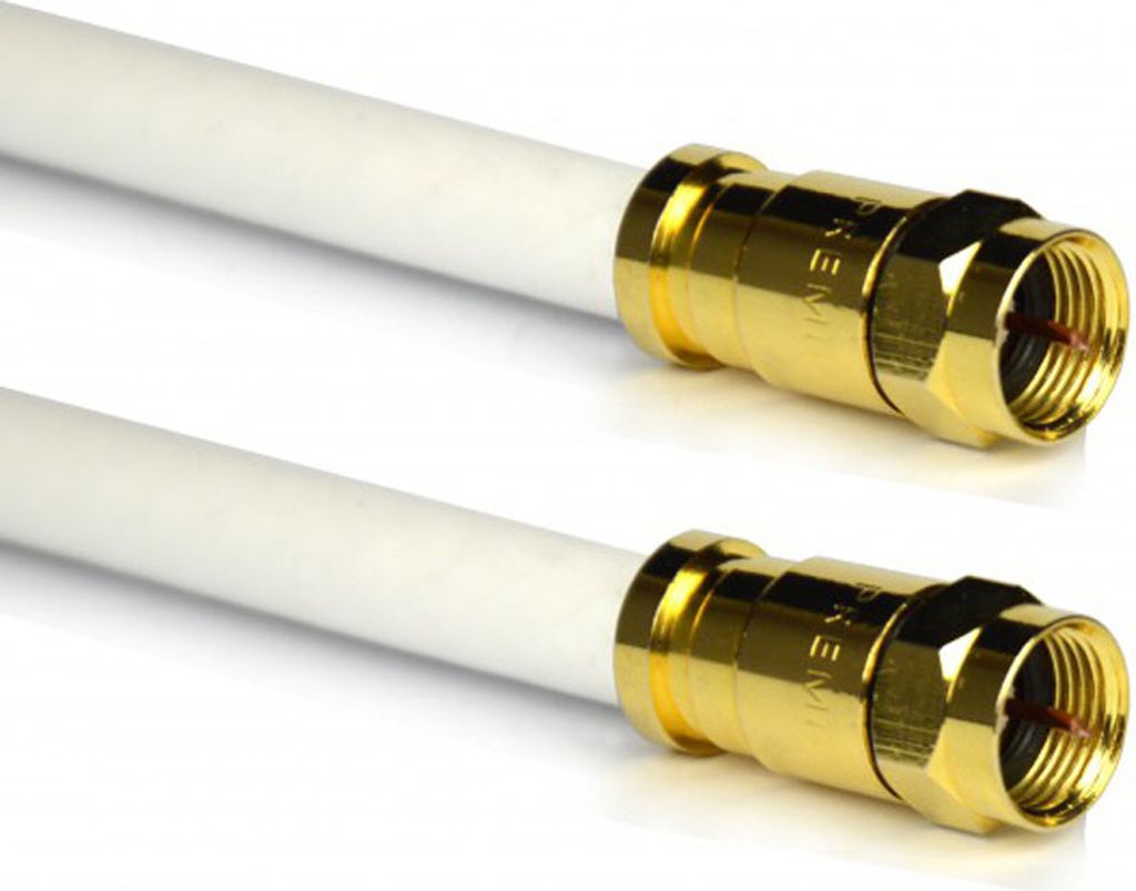 10m PremiumX Sat Antennenkabel Digital Innenleiter REINES KUPFER mit F-Kompressionsstecker XCon G1 | PREMIUM HDTV Kabel | Koaxialkabel | F-Stecker ...