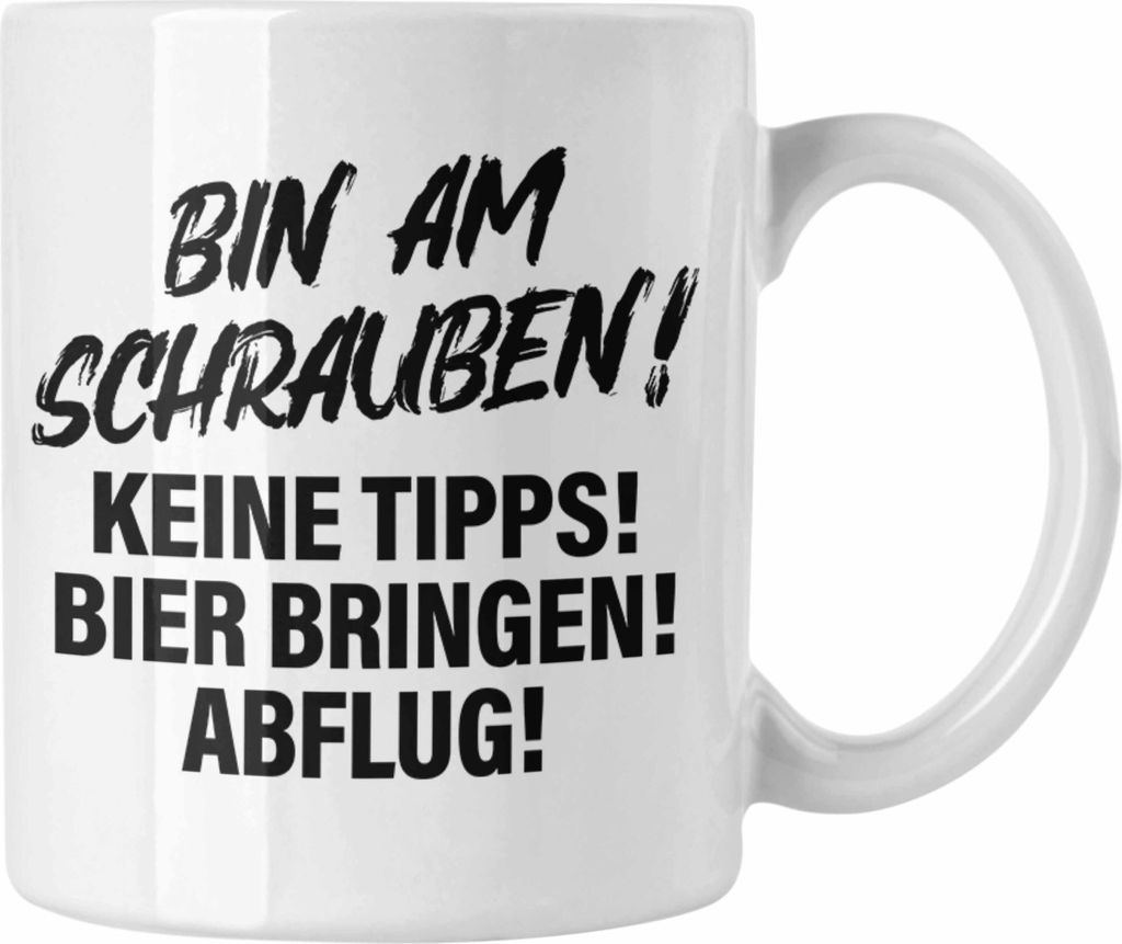Trendation - Auto Tuner Tasse Geschenke Autotuner Geschenkidee Autoliebhaber Tasse für Männer Autofan Kaffeetasse (Weiß)