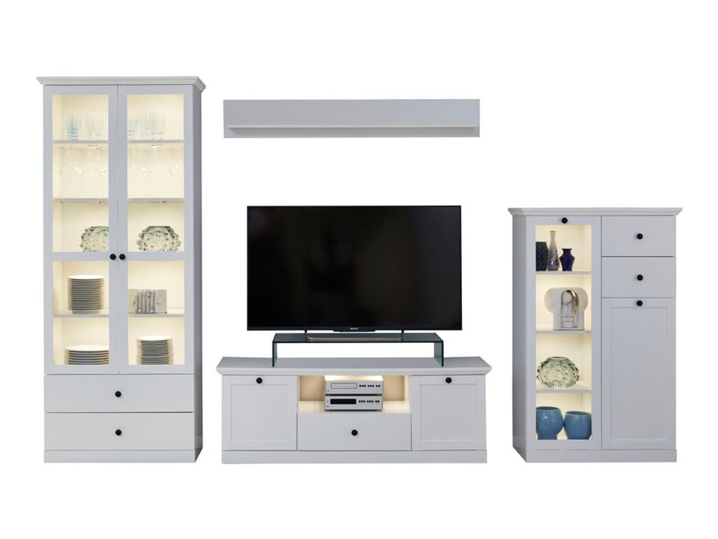 Brax TV Tisch Aufstellung A, weiss.