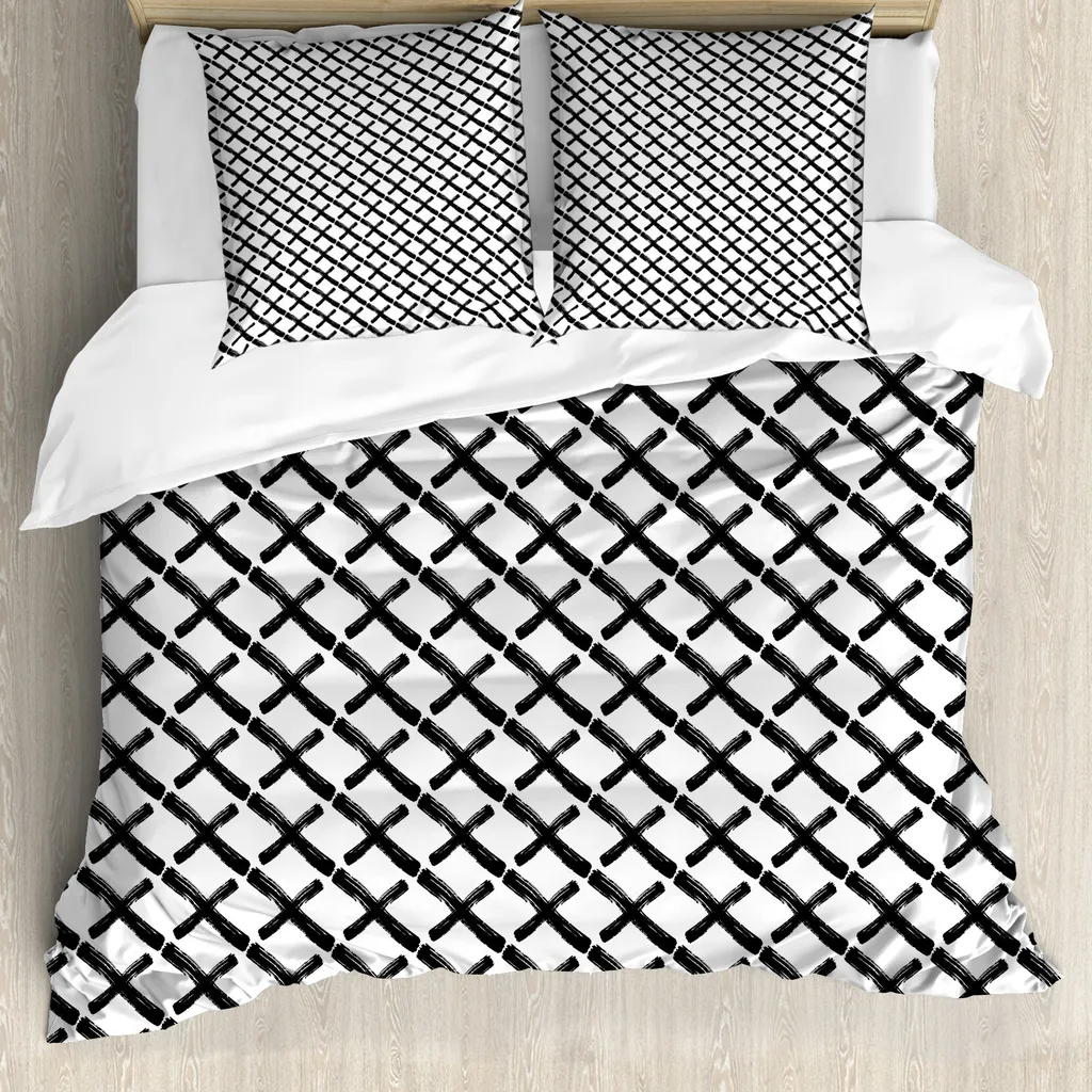 Housse de couette hypoallergénique et anti-acariens 200x200cm gris foncé