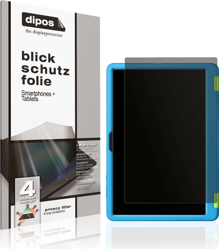 Blickschutzfolie für Honor Pad x8a Kids Edition matt Schutzfolie Folie Display Schutz dipos