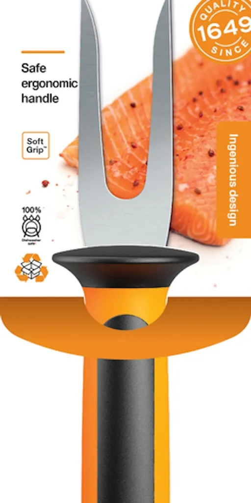 Fiskars Forchettone Pesce 7cm Functional Form - Facile e Sicuro - 4