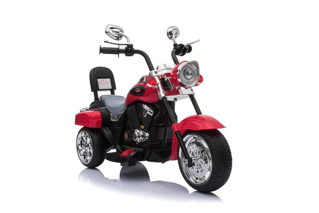 Moto Elektro für Kinder Motorrad 2 Sofa 12V Mit USB MP3 LED Weiß Rot 