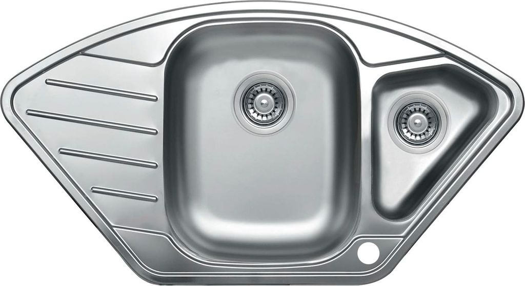 SOLIDO Eck-Einbauspüle EX 191, Edelstahl Produktbild 