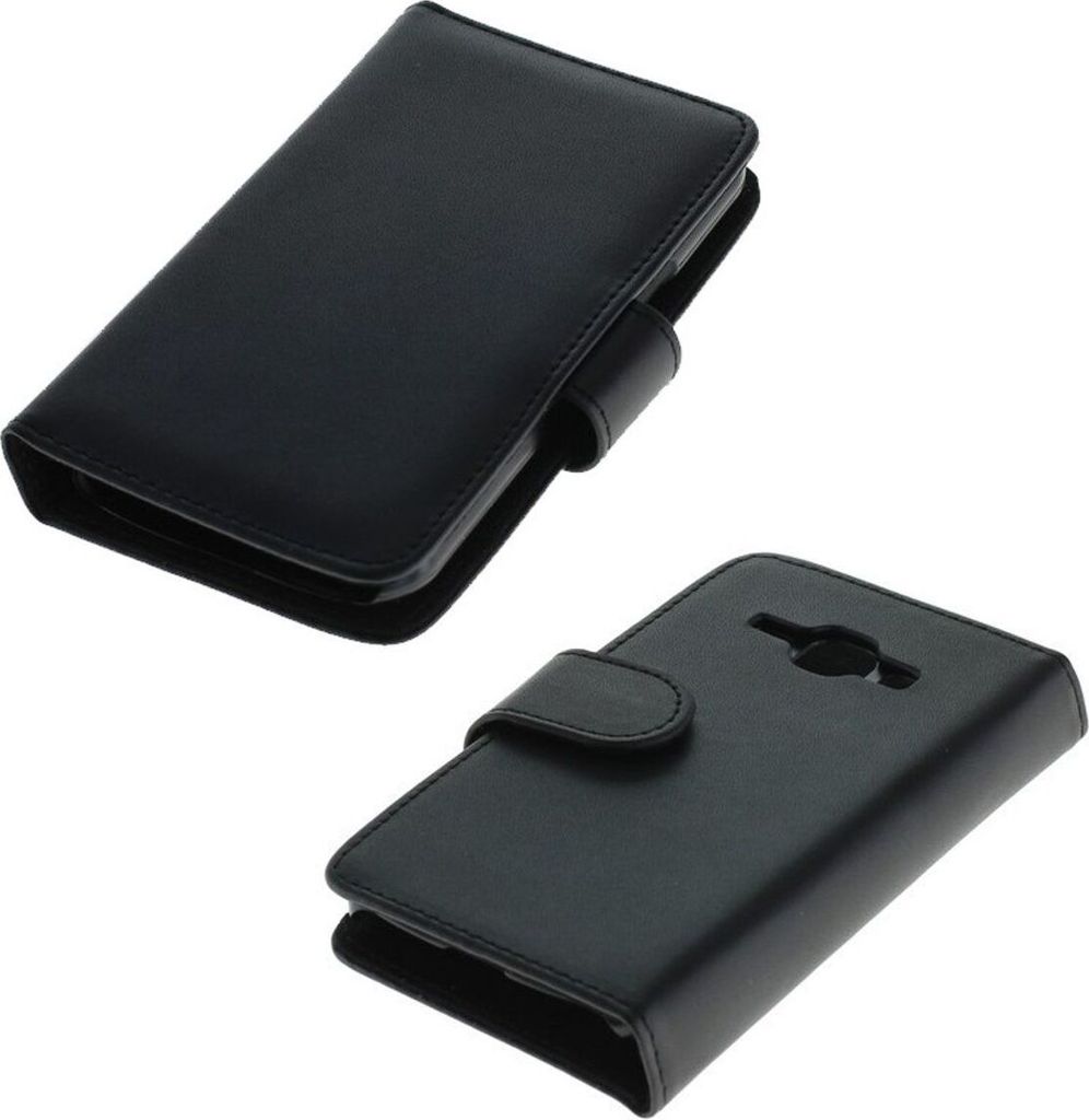 OTB Tasche (Kunstleder) für Samsung Galaxy J1 Bookstyle schwarz