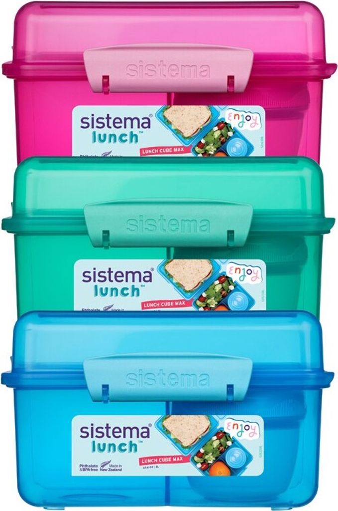 Sistema 8086600, Pudełko, Kwadrat, 2 l, Różne kolory, Zdjęcie produktu 