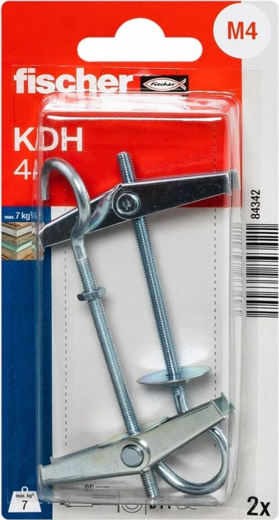 fischer Kippdübel KDH 4 mit Haken