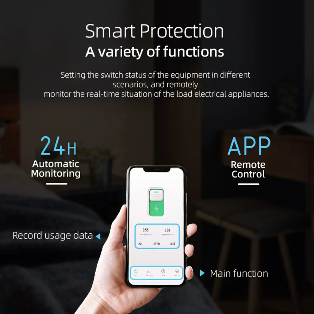Disjoncteur WiFi Tuya avec Contrôle Vocal Alexa et Minuteur Intelligent