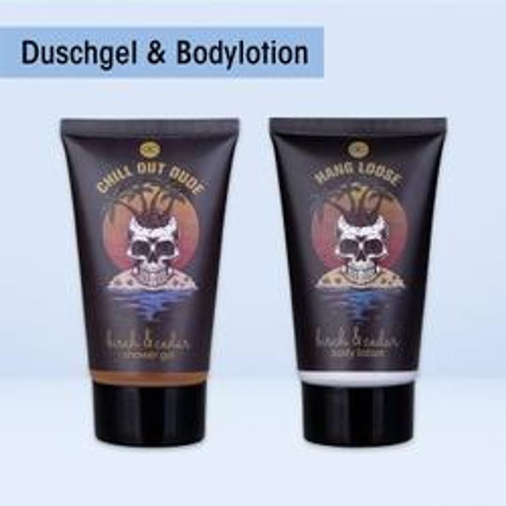 Geschenkset Badeset Pflegeset Wellness Männer Netzschwamm Produktbild 