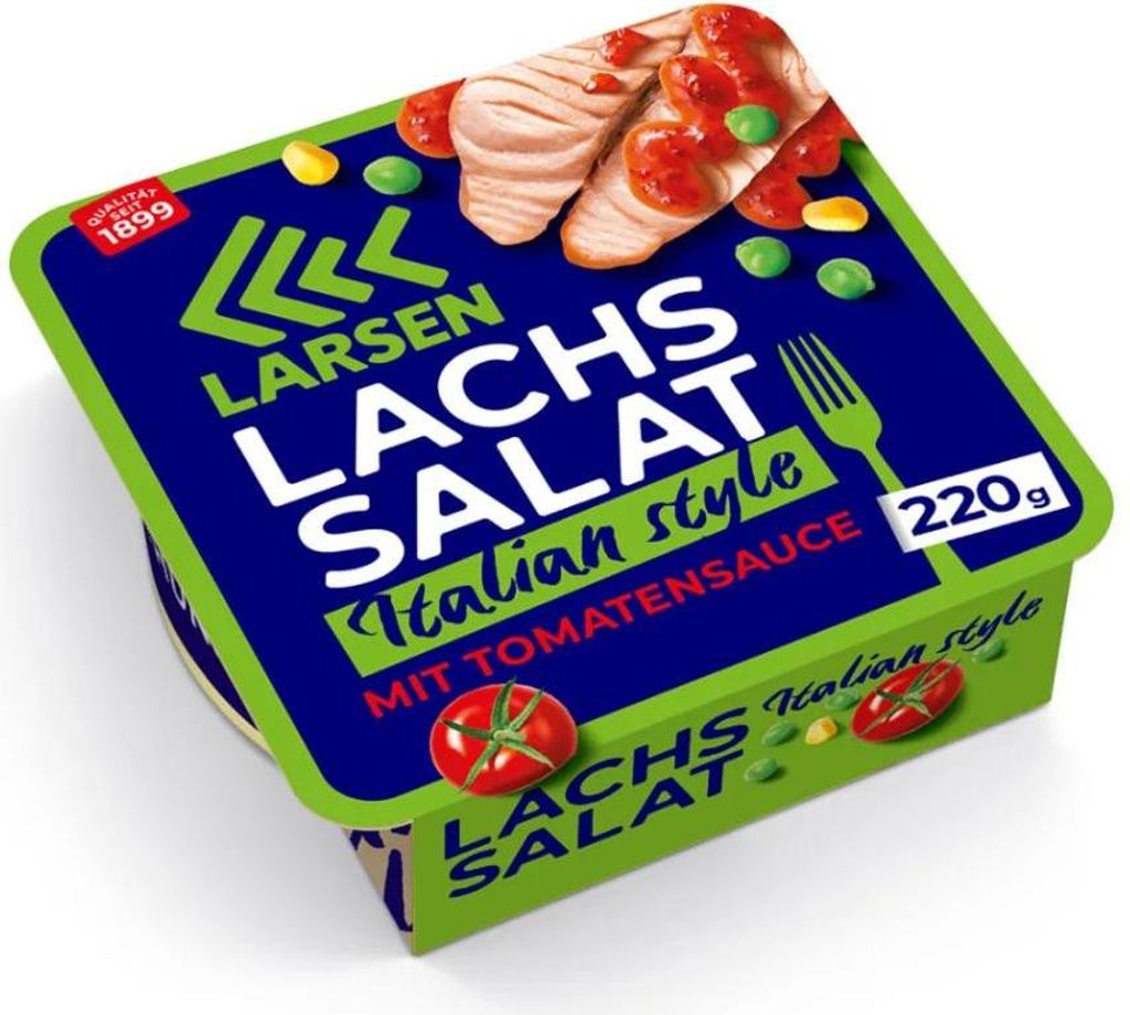 LARSEN Lachs-Salat Italian Art mit Easy Open 220g Produktbild 