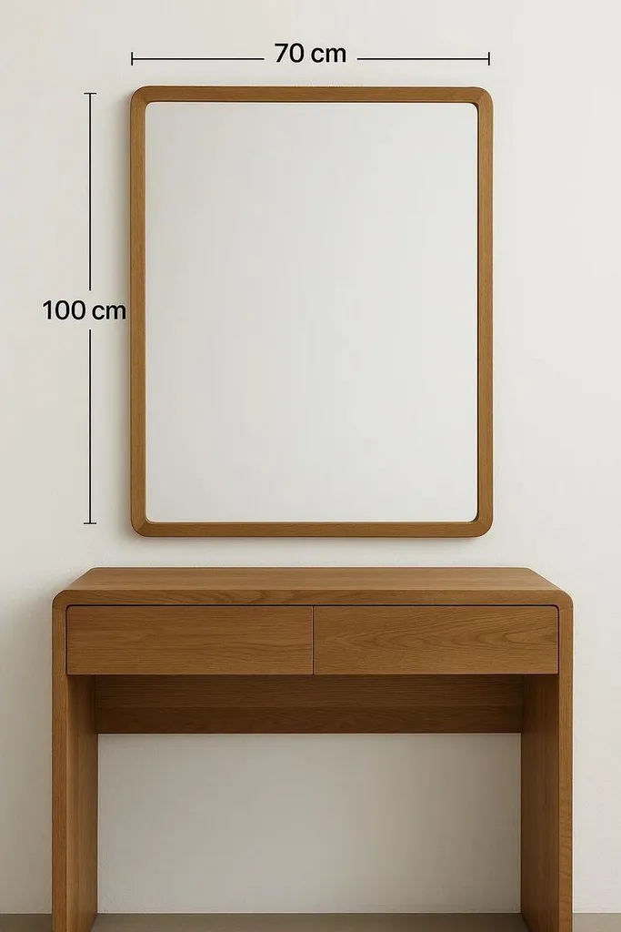 Miroir mural Urban 70x100 cm : illuminez vos pièces sombres avec style