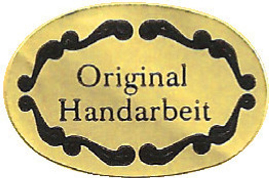 Meyco Etikett Original Handarbeit 24 Stück 15x24 mm Handgemacht Label Set