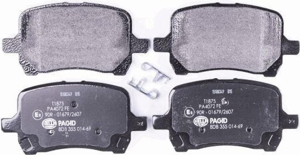 Bremsbelagsatz Scheiben mit Verschleißwarnung 17 mm HELLA für CHEVROLET HHR