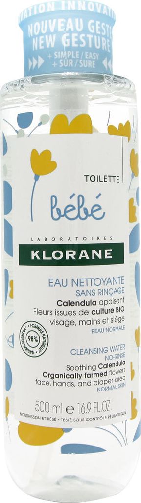 Klorane Bébé Reinigung Wasser ohne Spülen 500ml