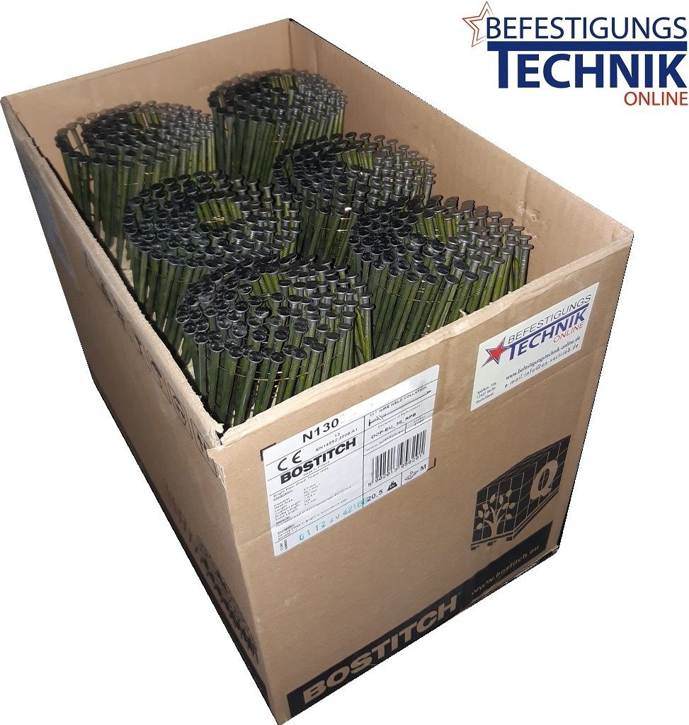 Coilnägel 3,8x110mm glatt blank für Coilnagler Bostitch N512C-2-E Tjep CN-130 2,16M B