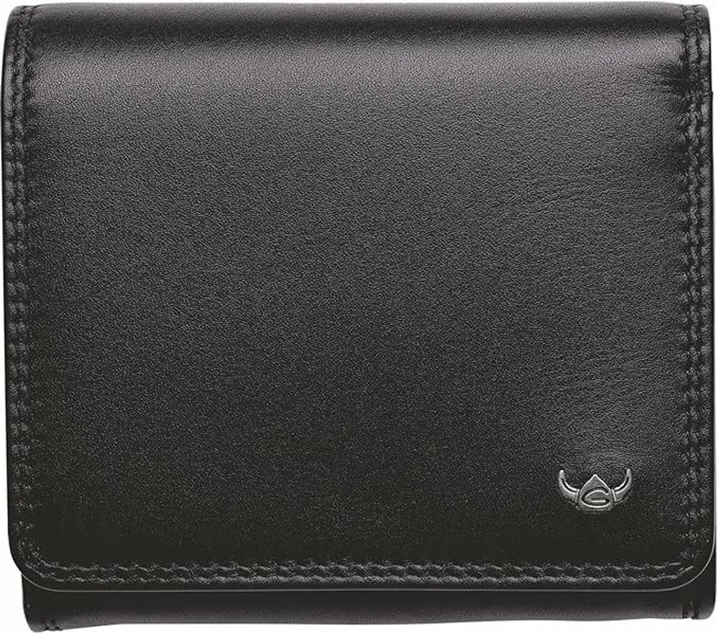 Portefeuille Zippé en Cuir Noir Golden Head Polo - Accessoire Homme Chic