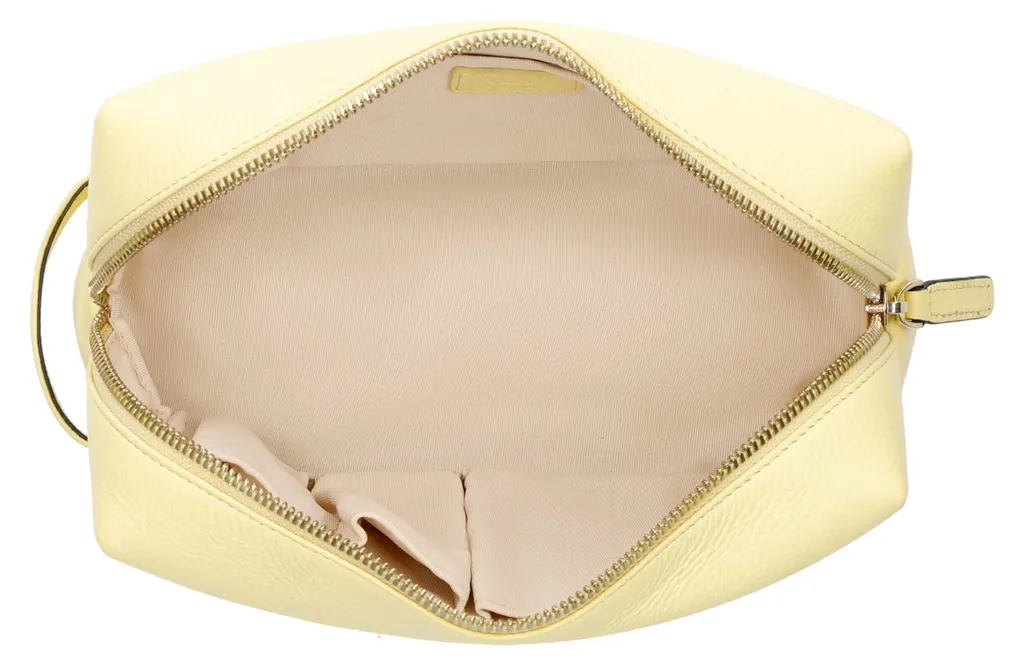 Trousse de toilette en Cuir Grainé PICARD Java 1246 Vanille - Chic - 4