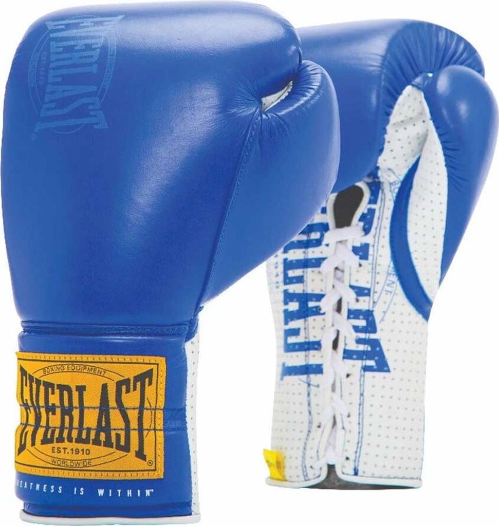 Everlast 1910 Guanti allacciati da combattimento Blu Immagine del prodotto 