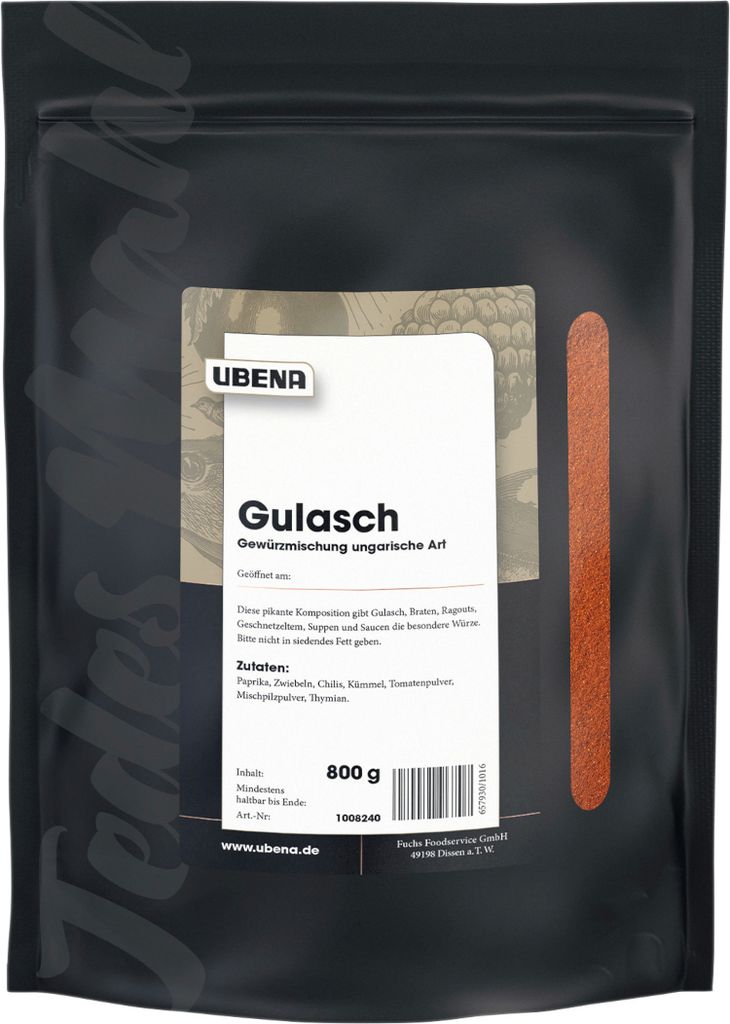 Ubena Gulasch Gewürzmischung ungarische Art würziges Aroma 800g