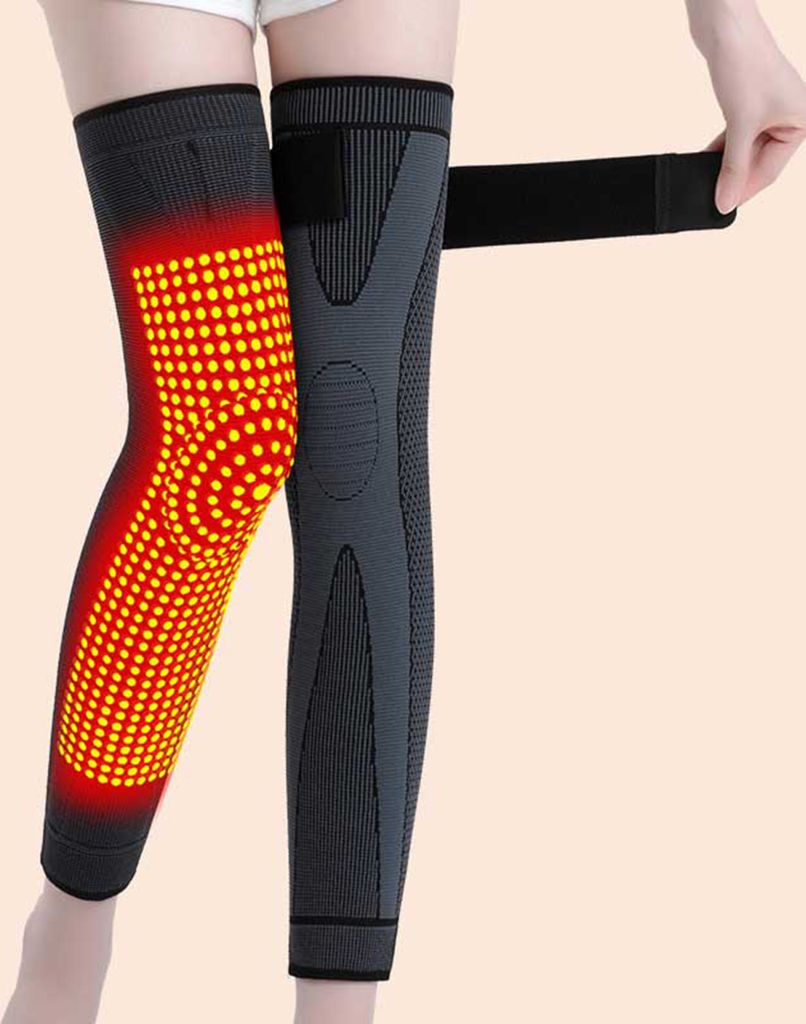 Aicao Knieschutz für warme Kräuter-Thermo-Kniebandage, Akupressur, selbsterwärmende, formende Kniemanschette zur Behandlung von Krampfadern