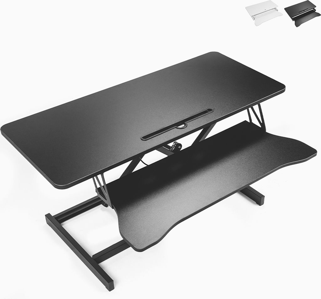 Höhenverstellbarer Desktop-PC-Monitorständer Jallo XL - Schwarz