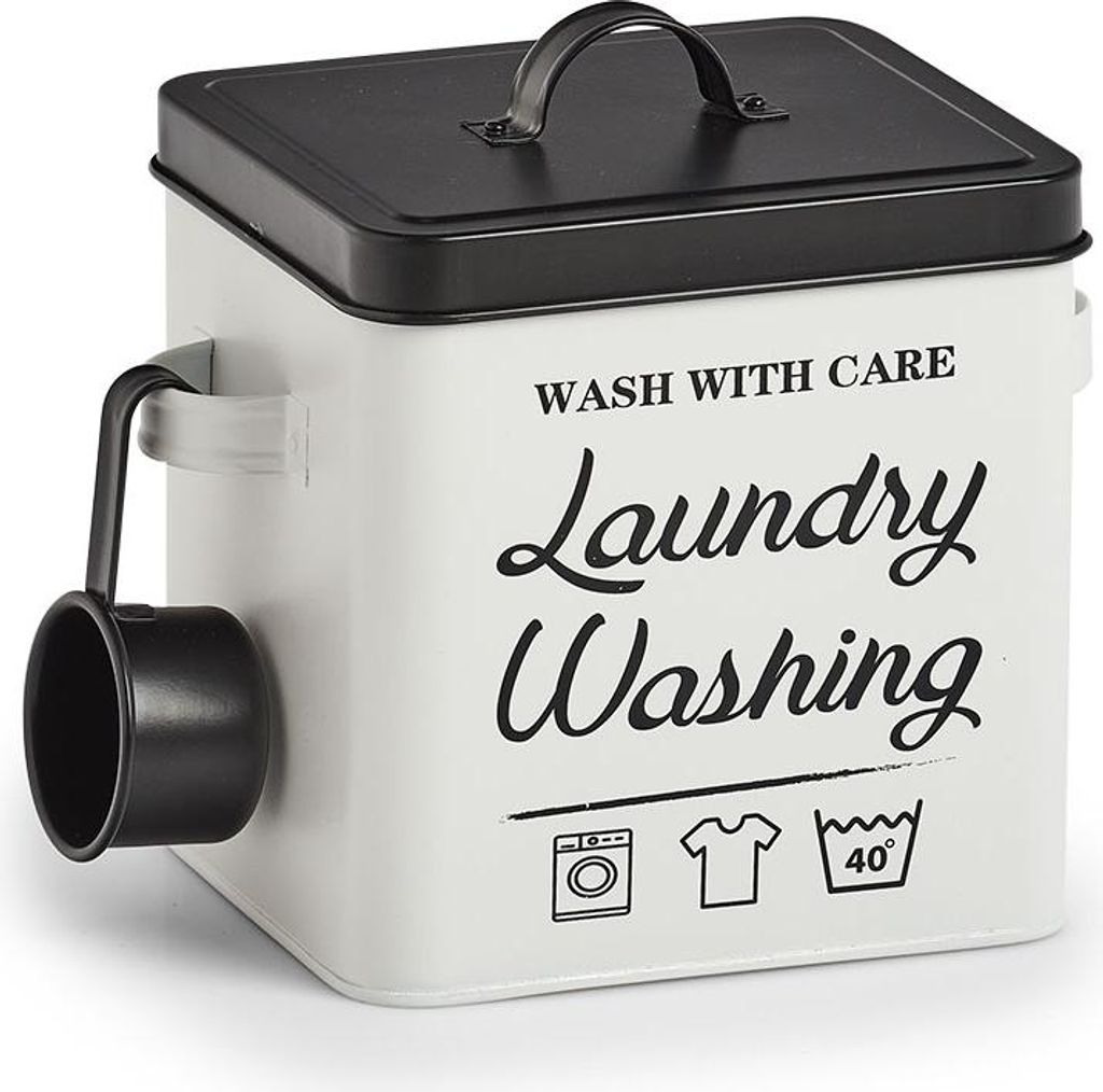 Waschpulver-Box, Metall "Laundry"