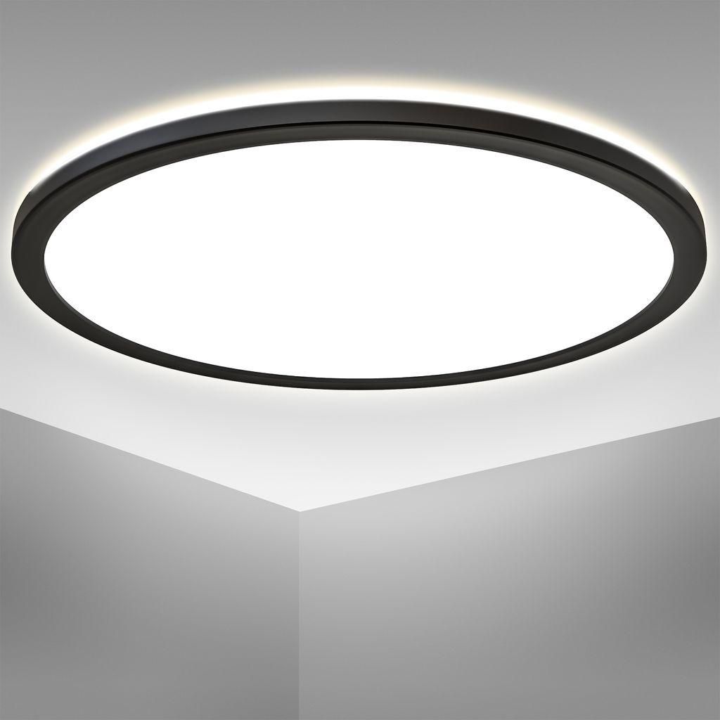 Plafonnier LED ultra-plat Ø42cm rond 22W 3000lm 4000K Image du produit 