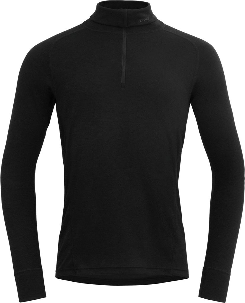 Devold Duo Active Merino 205 Zip Neck Man Black 2XL Thermischeunterwäsche