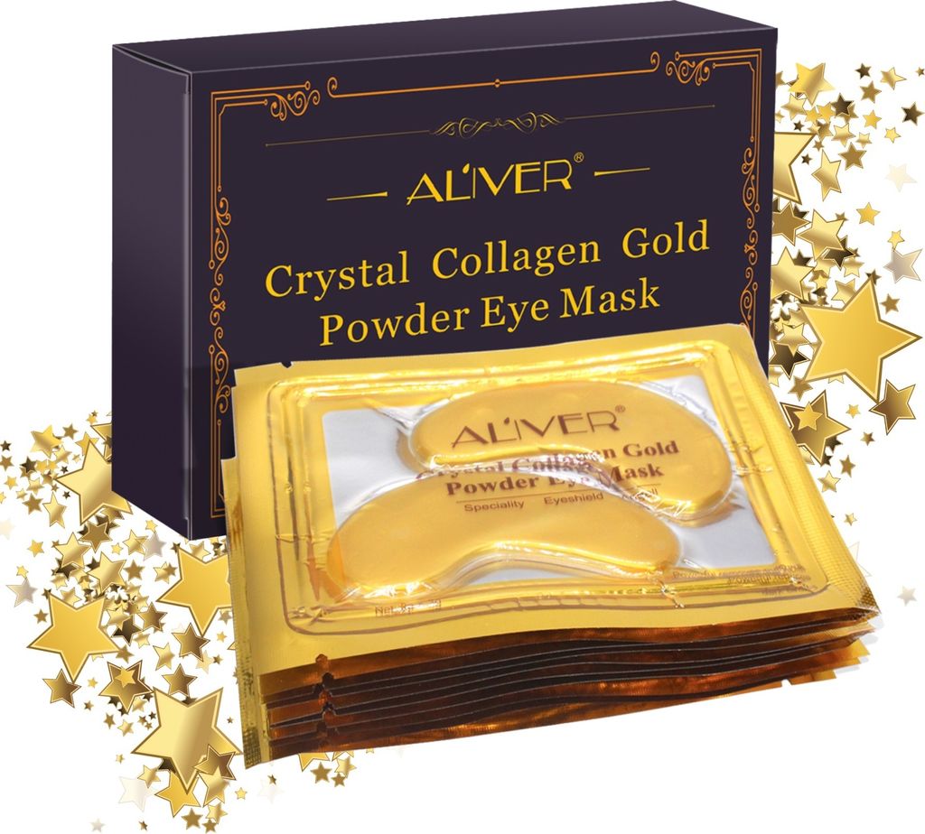 Augenpads Crystal Collagen Gold Anti-Aging Anti-Falten Feuchtigkeitsmaske in 10 Paar Box