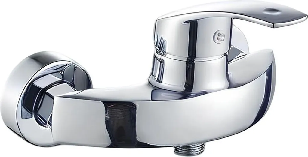 Rubinetteria Avizar Bagno a Parete in Ottone - Eleganza Minimal Argento