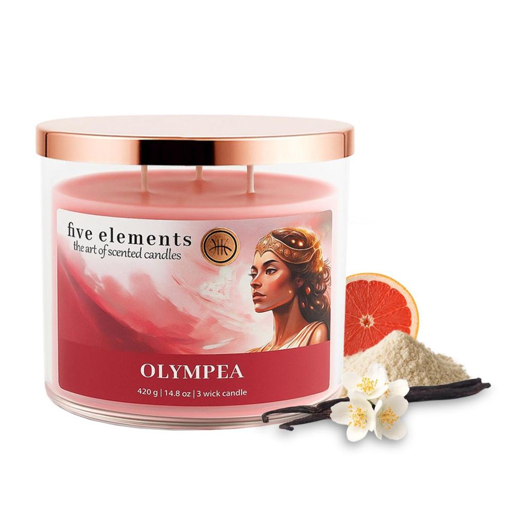 Duftkerze Five Elements Olympea, 420 g, 3 Dochte