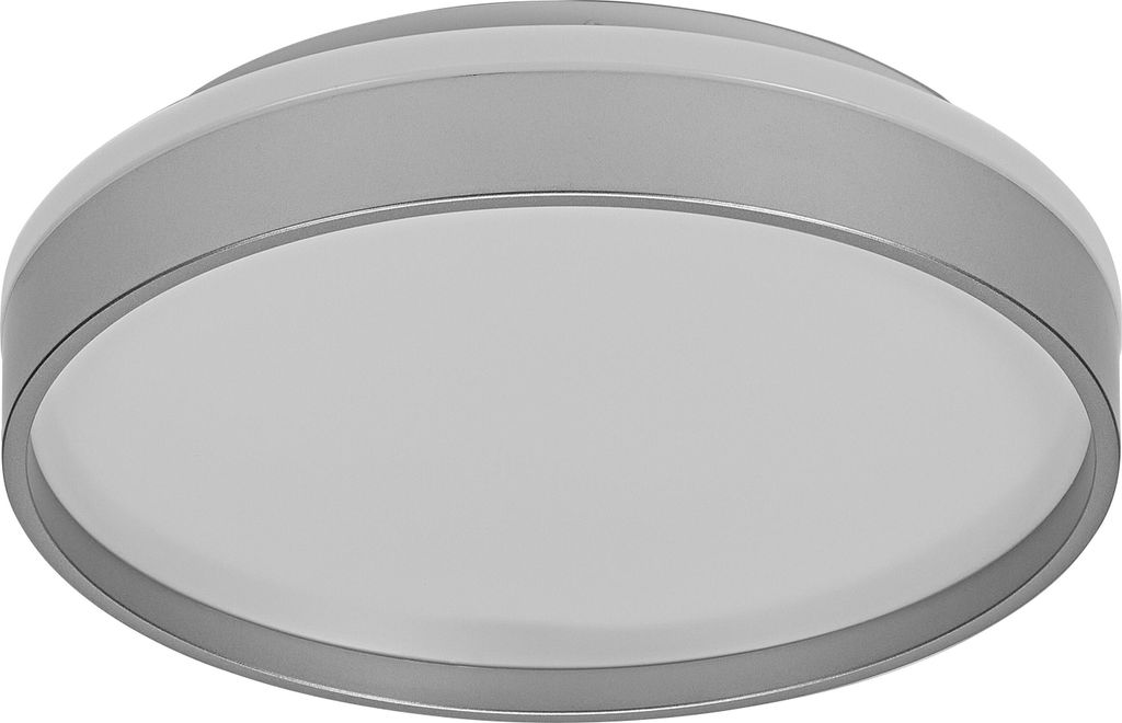 OSRAM LED-Deckenleuchte, 16W, 3000K, 1000lm, warmweiß, IP20, silber, Ø30cm